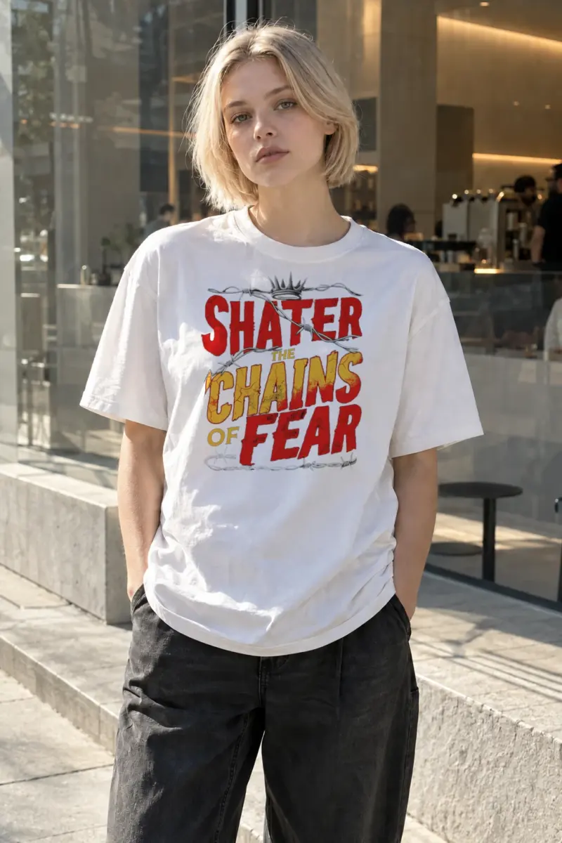“Shatter The Chains” Heavyweight Unisex Crewneck T-shirt | Gildan 5000