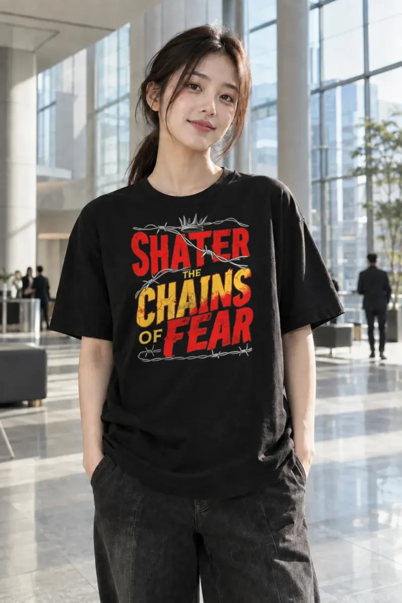 "Shatter The Chains" Heavyweight Unisex Crewneck T-shirt | Gildan 5000