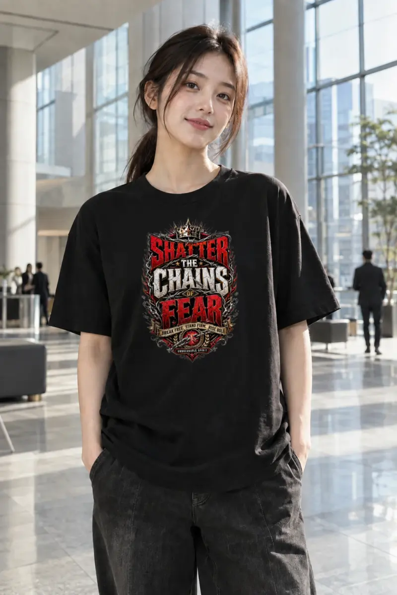 "Shatter The Chains" Heavyweight Unisex Crewneck T-shirt | Gildan 5000