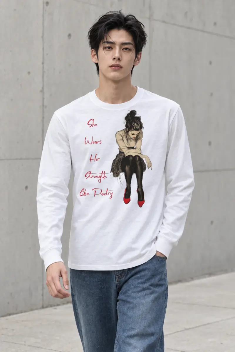 "She Wears Her Strength" Unisex Longsleeve T-shirt