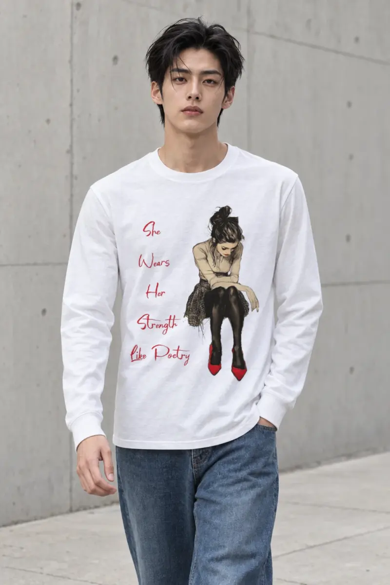 "She Wears Her Strength" Unisex Longsleeve T-shirt