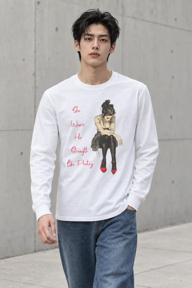 "She Wears Her Strength" Unisex Longsleeve T-shirt