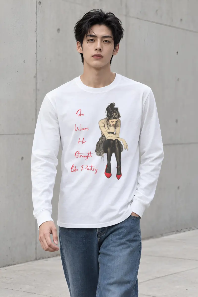 "She Wears Her Strength" Unisex Longsleeve T-shirt