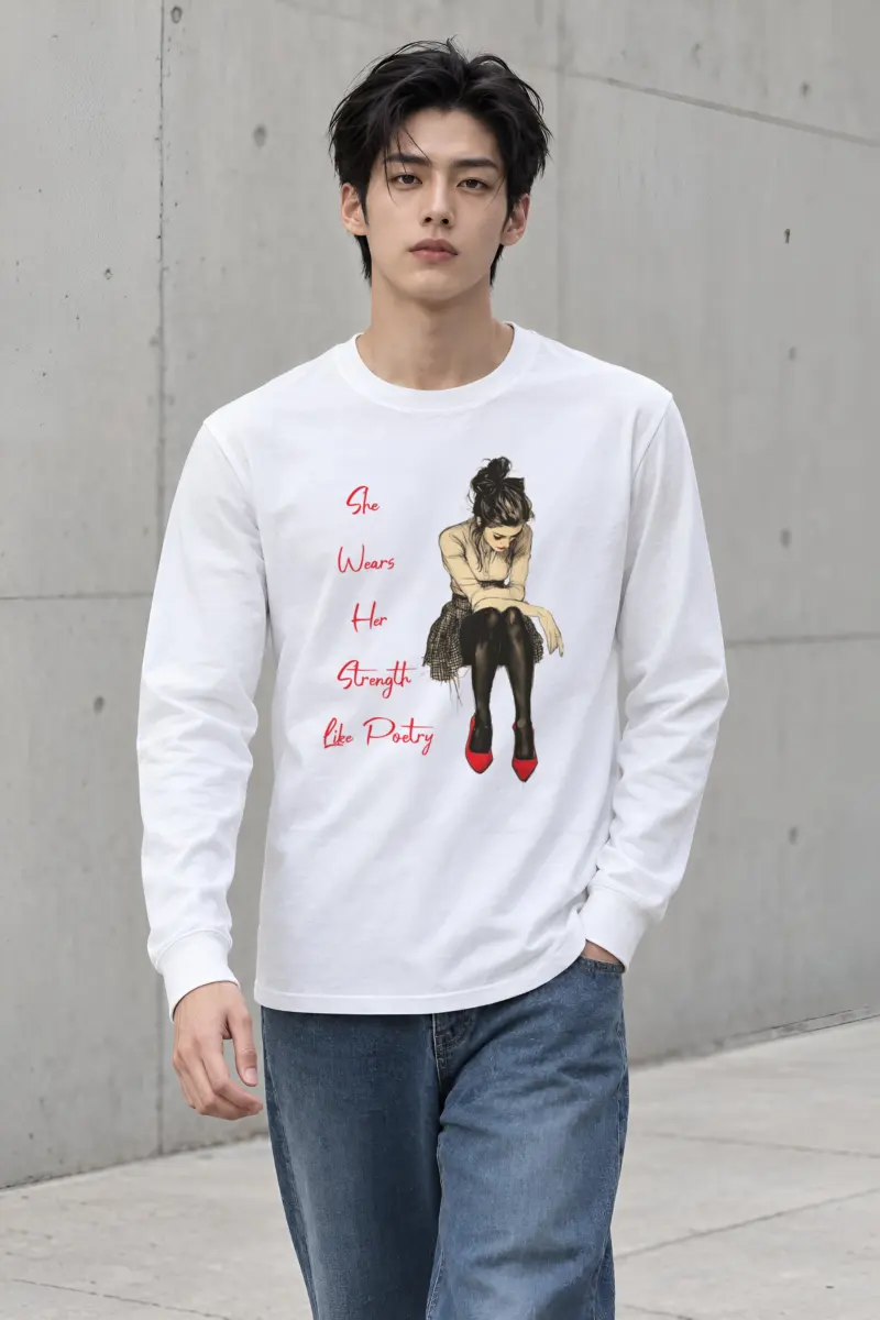"She Wears Her Strength" Unisex Longsleeve T-shirt