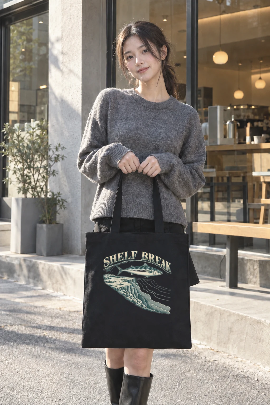 "Shelf Break" Classic Cotton Tote Bag