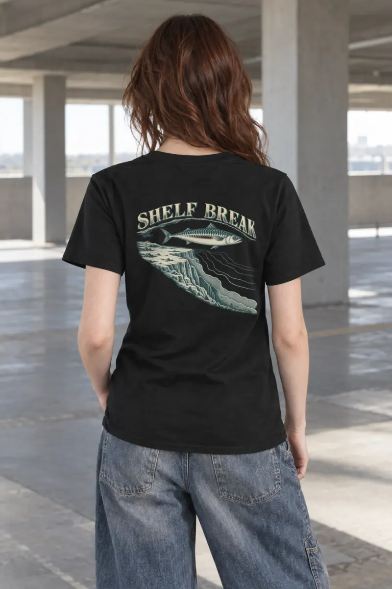 "Shelf Break" Heavyweight Unisex Crewneck T-shirt