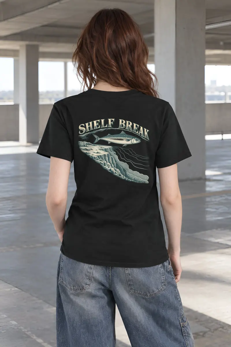 "Shelf Break" Heavyweight Unisex Crewneck T-shirt