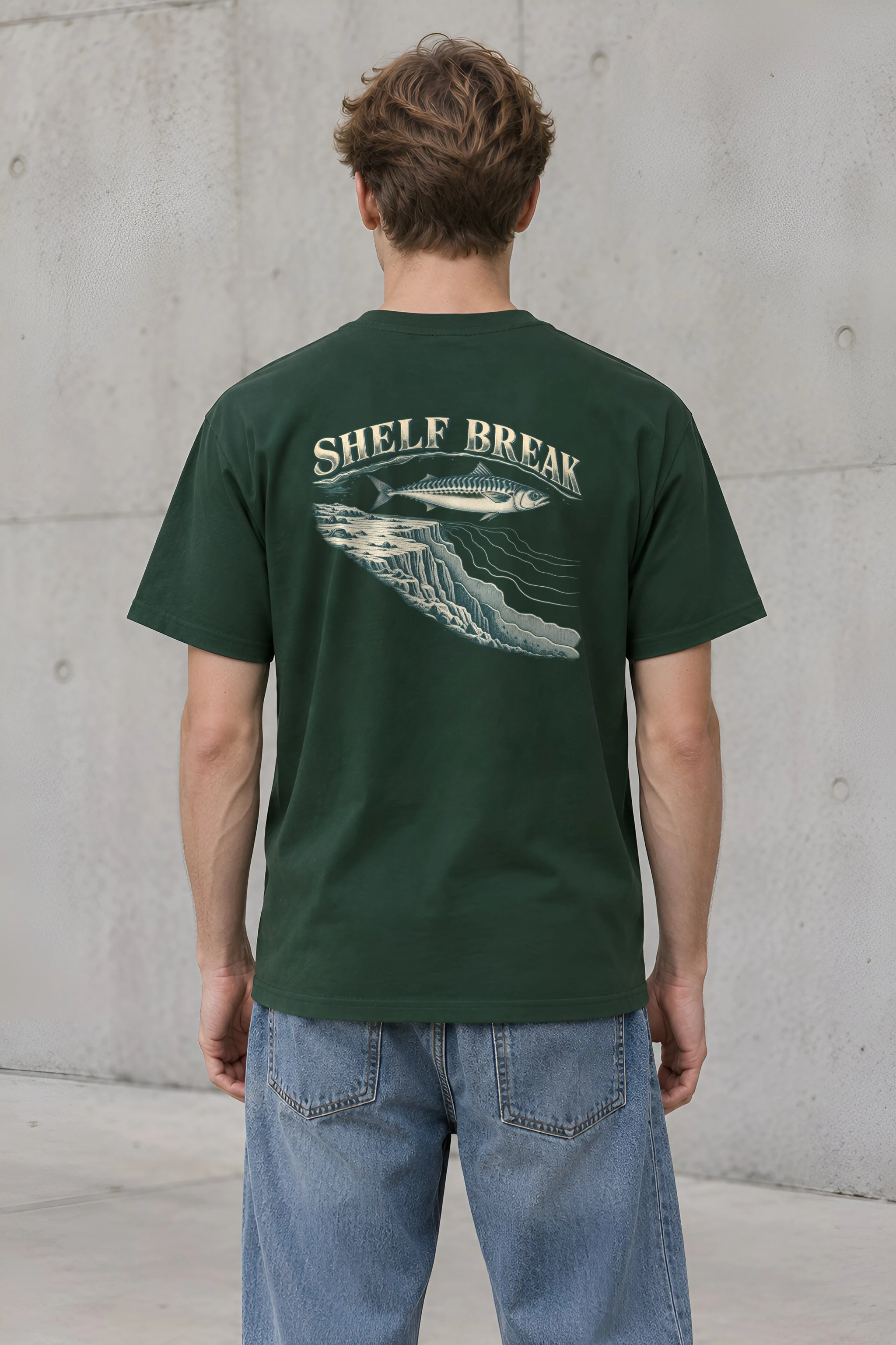 "Shelf Break" Heavyweight Unisex Crewneck T-shirt