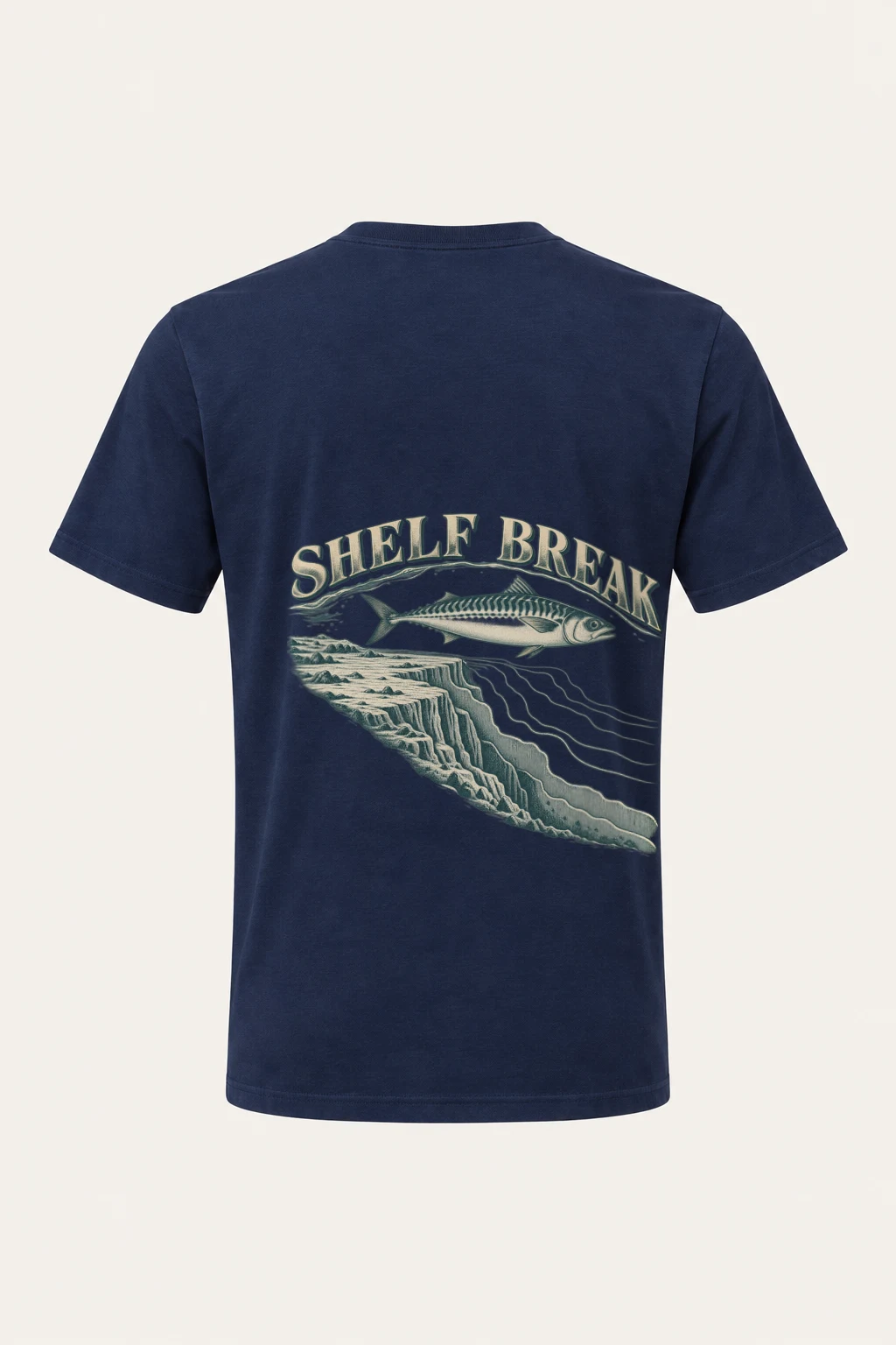 "Shelf Break" Heavyweight Unisex Crewneck T-shirt | Gildan 5000
