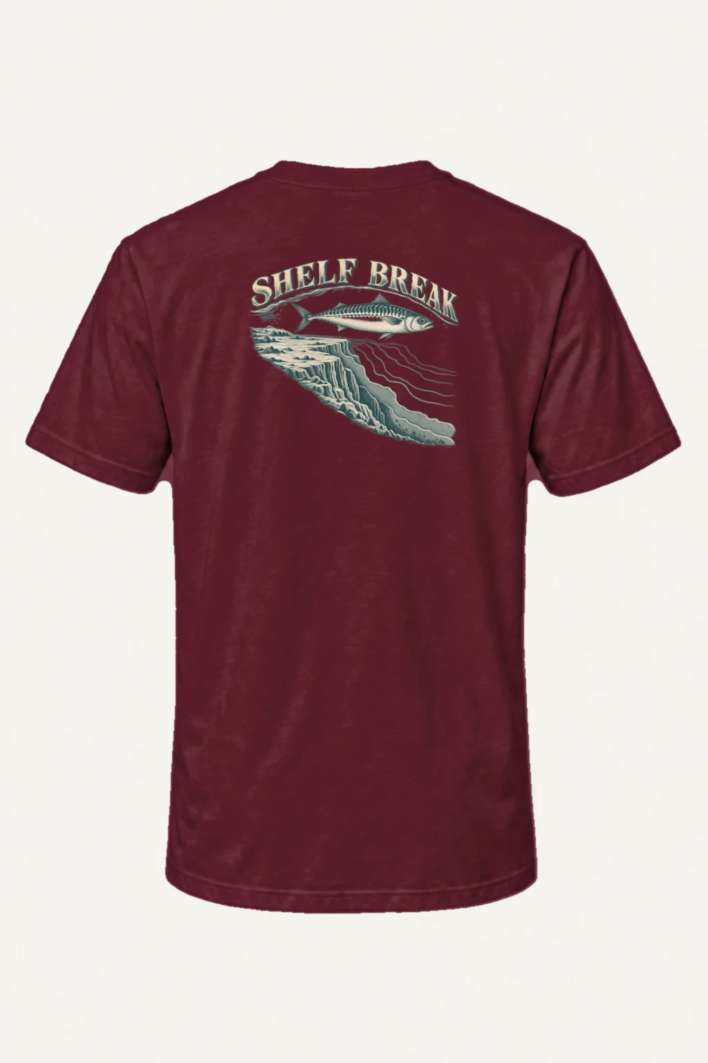 "Shelf Break" Heavyweight Unisex Crewneck T-shirt | Gildan 5000