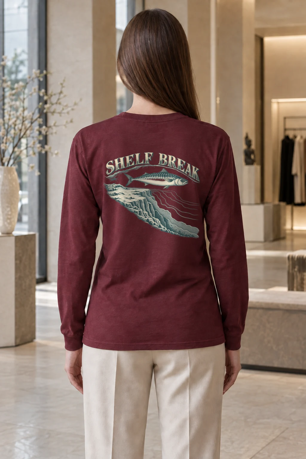 "Shelf Break" Unisex Longsleeve T-shirt | Gildan 2400
