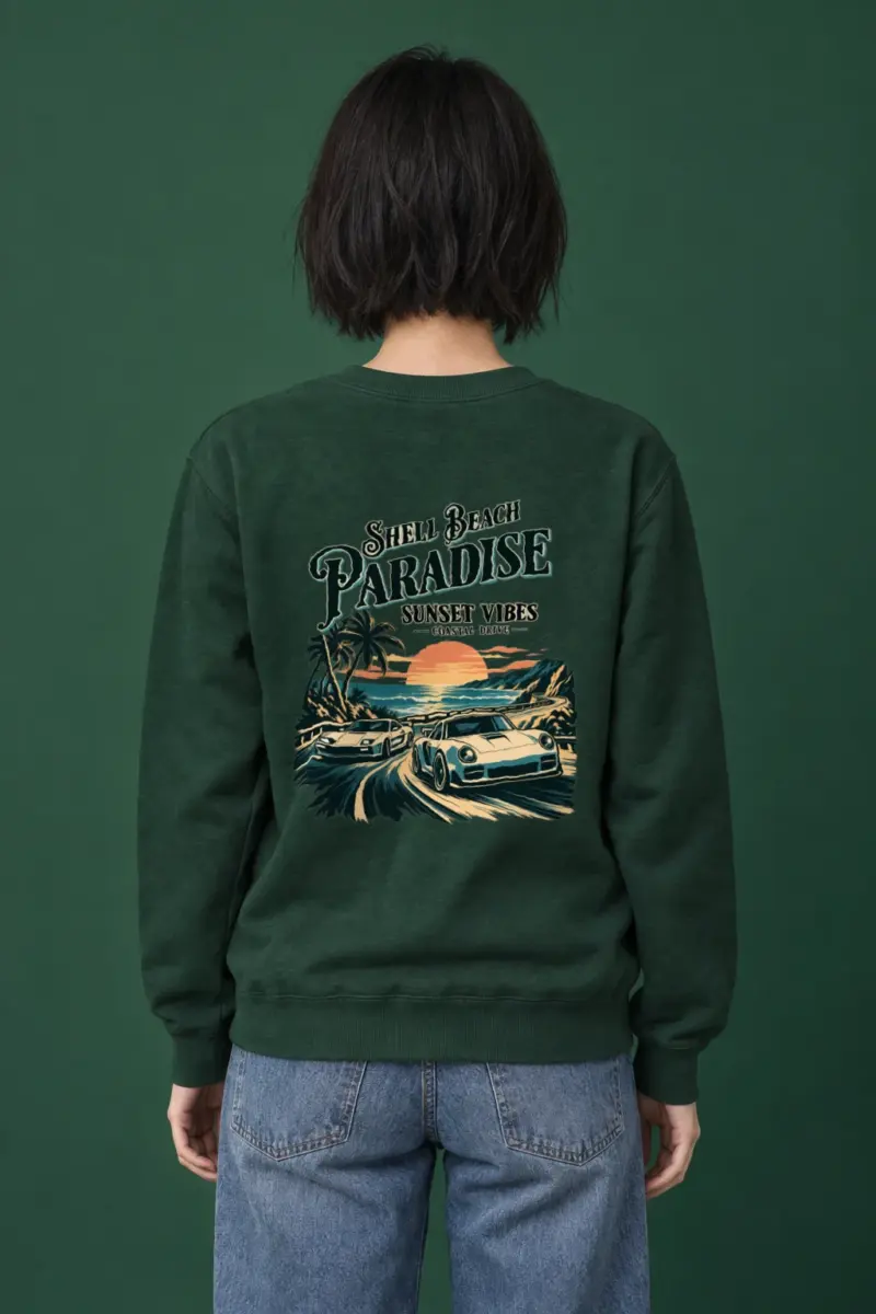 "Shell Beach Paradise" Heavy Blend Unisex Crewneck Sweatshirt