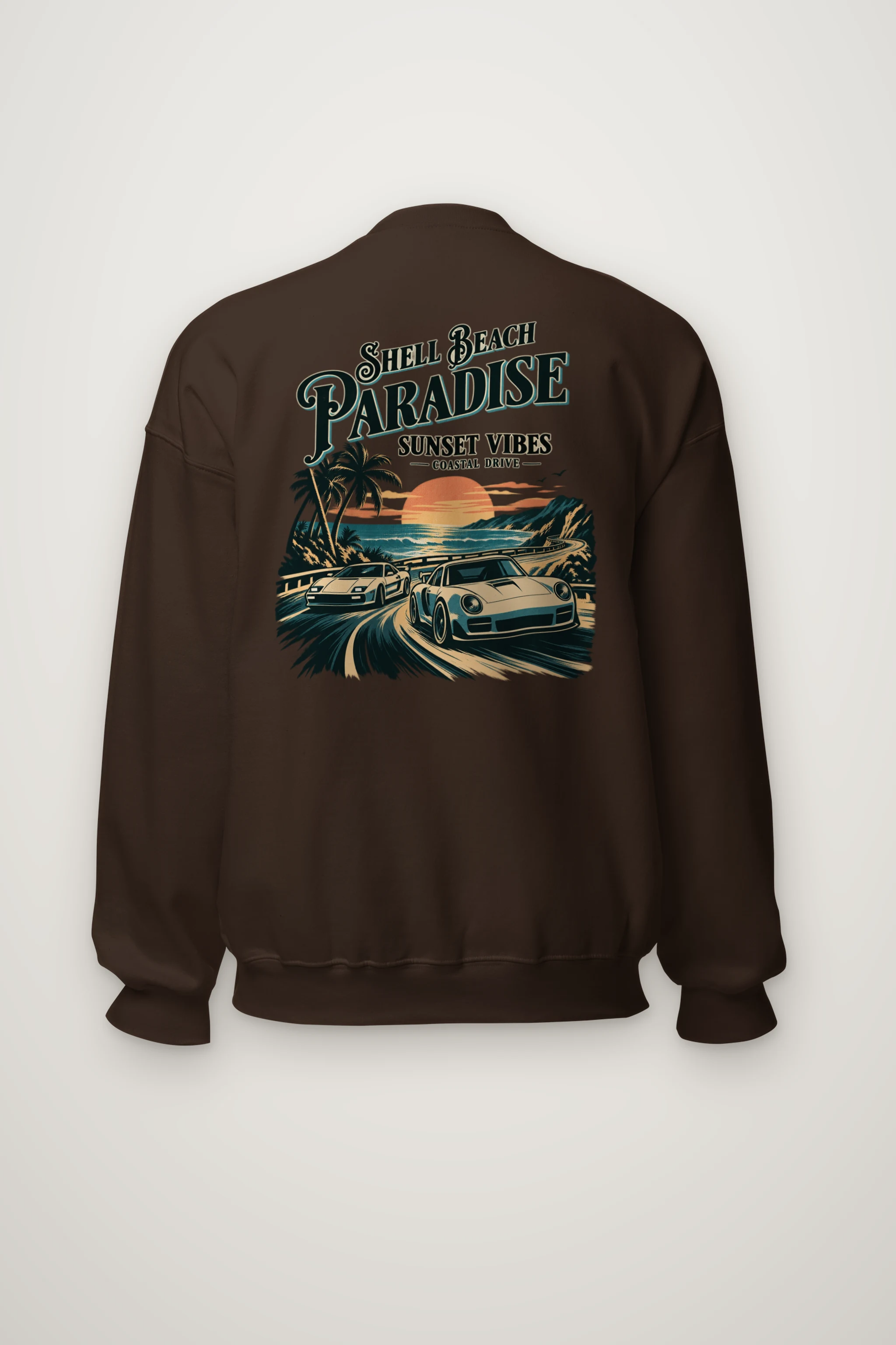 "Shell Beach Paradise" Heavy Blend Unisex Crewneck Sweatshirt