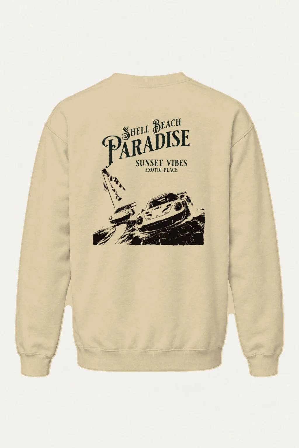 "Shell Beach Paradise" Heavy Blend Unisex Crewneck Sweatshirt | Gildan 18000