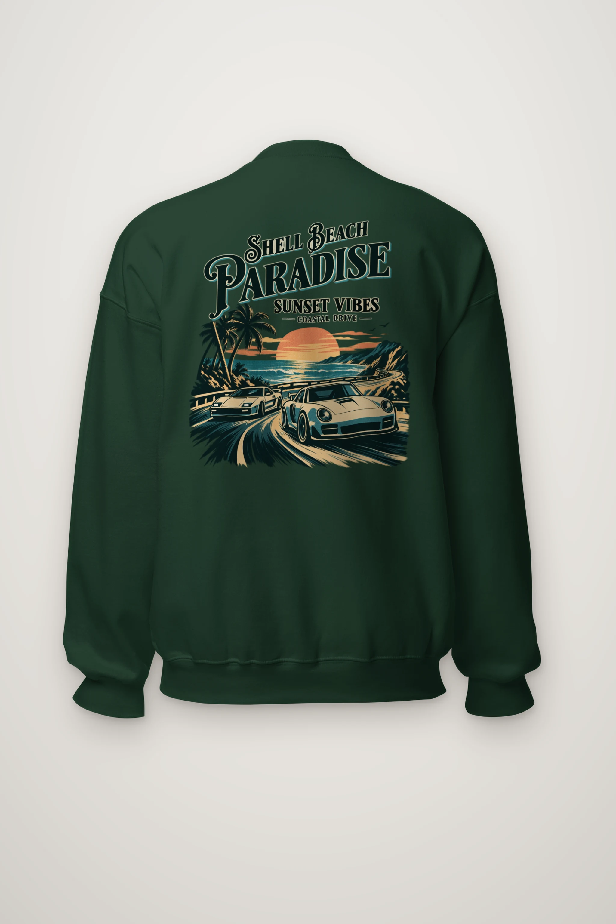 "Shell Beach Paradise" Heavy Blend Unisex Crewneck Sweatshirt