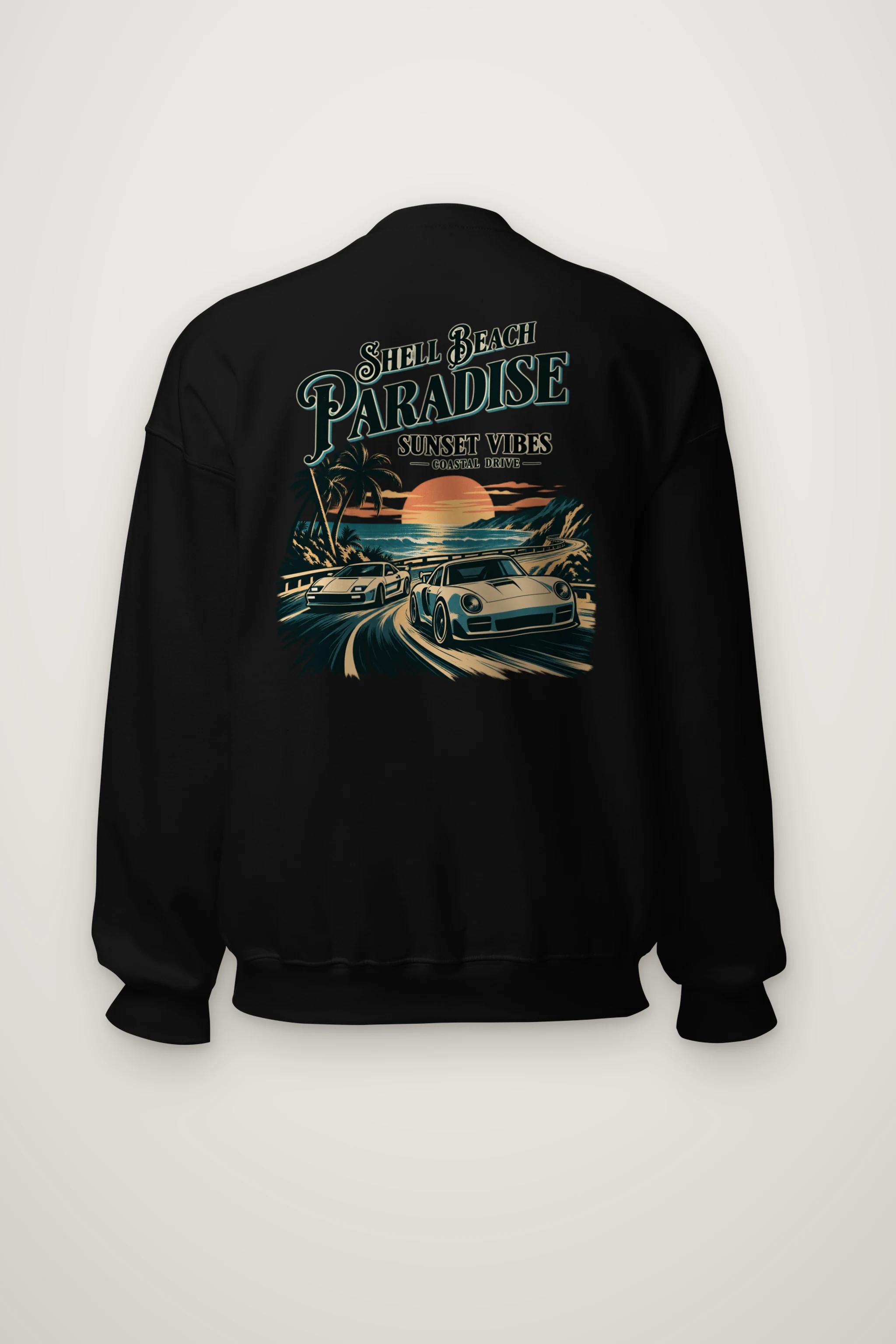 "Shell Beach Paradise" Heavy Blend Unisex Crewneck Sweatshirt
