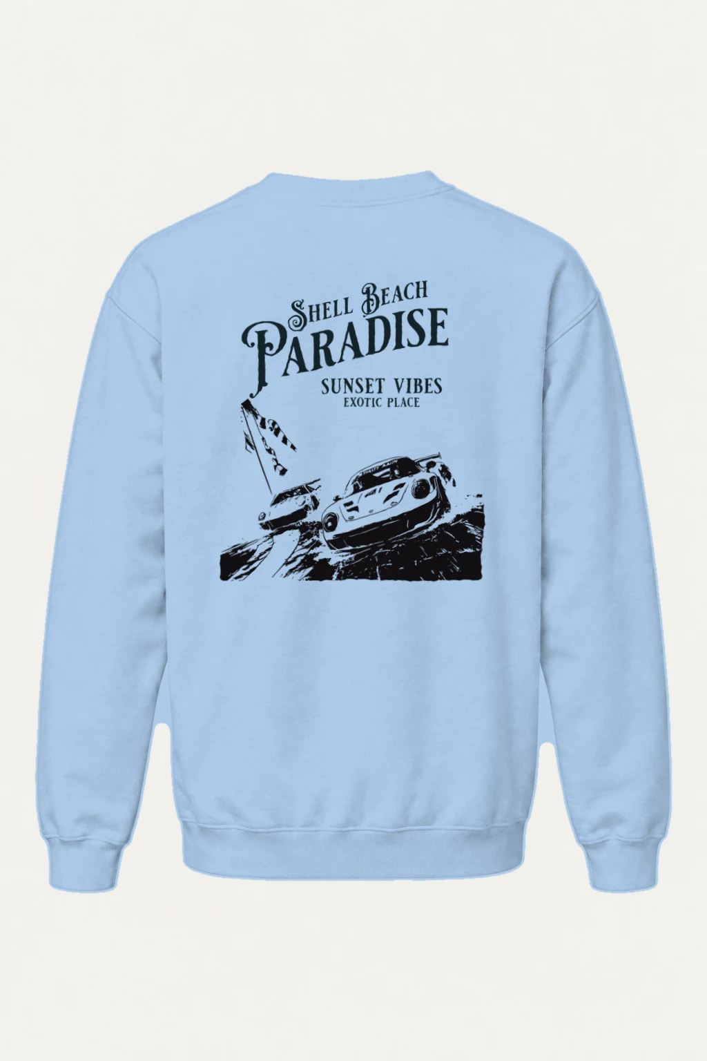 "Shell Beach Paradise" Heavy Blend Unisex Crewneck Sweatshirt | Gildan 18000