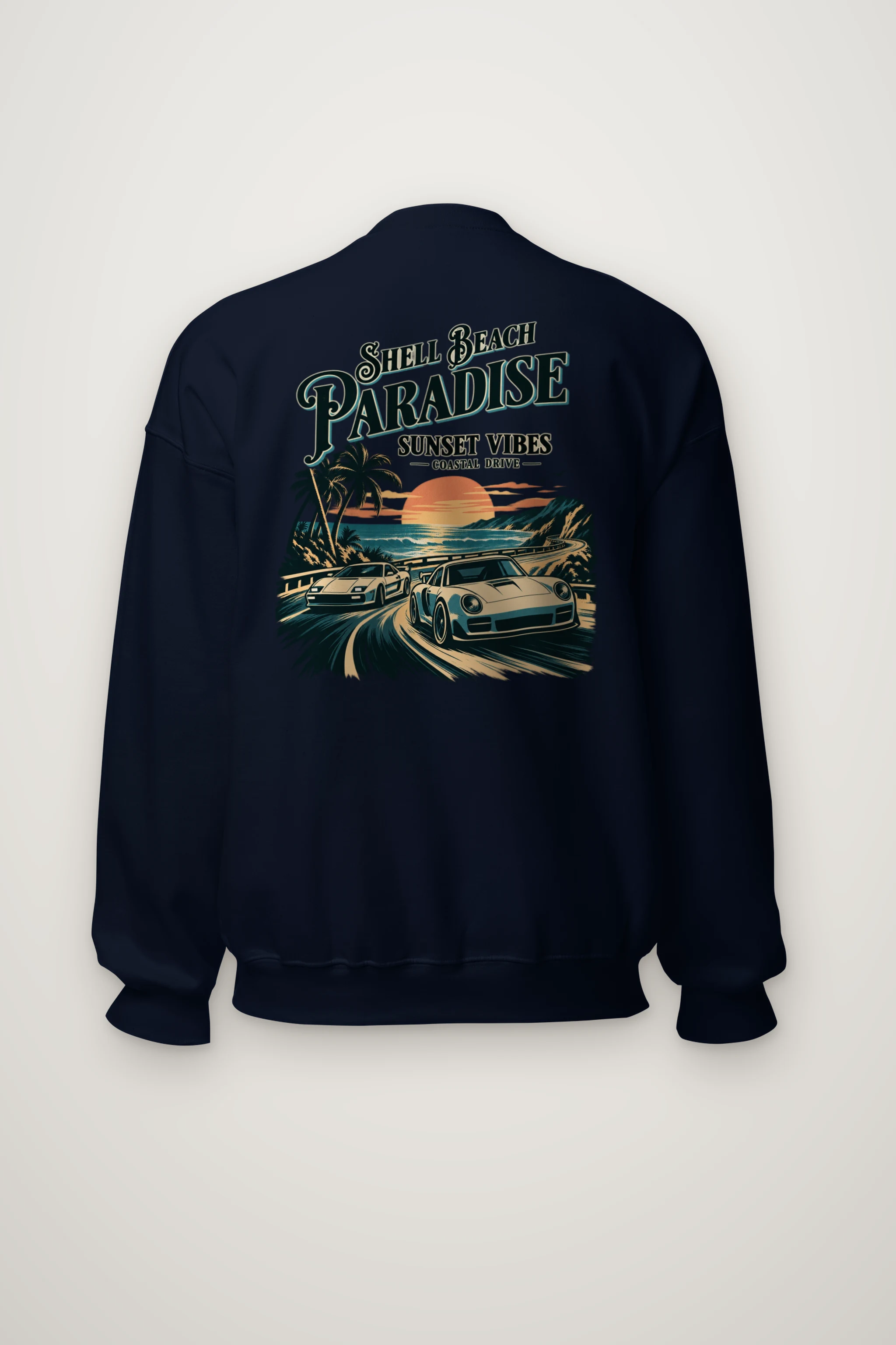 "Shell Beach Paradise" Heavy Blend Unisex Crewneck Sweatshirt