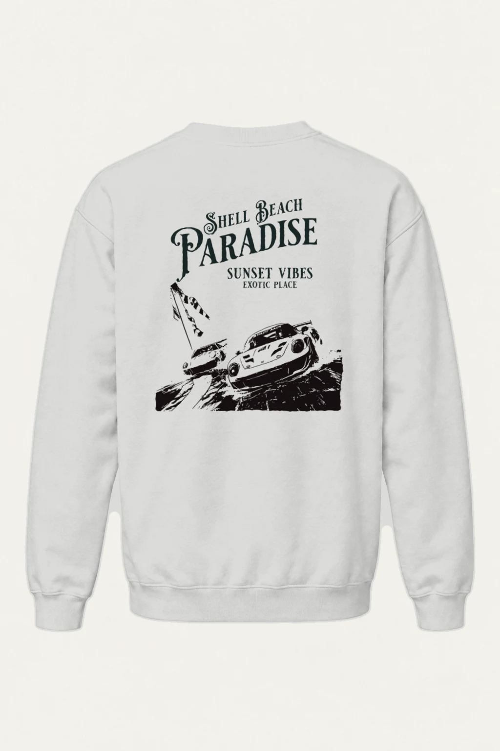 "Shell Beach Paradise" Heavy Blend Unisex Crewneck Sweatshirt | Gildan 18000