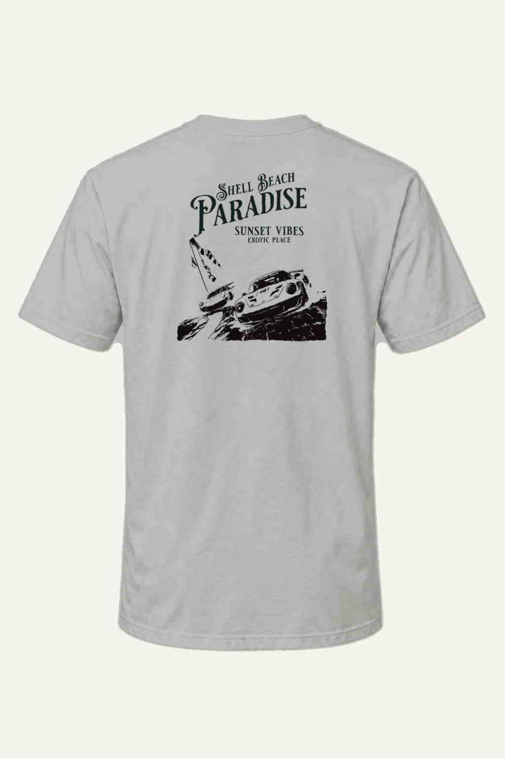 "Shell Beach Paradise" Heavyweight Unisex Crewneck T-shirt | Gildan 5000