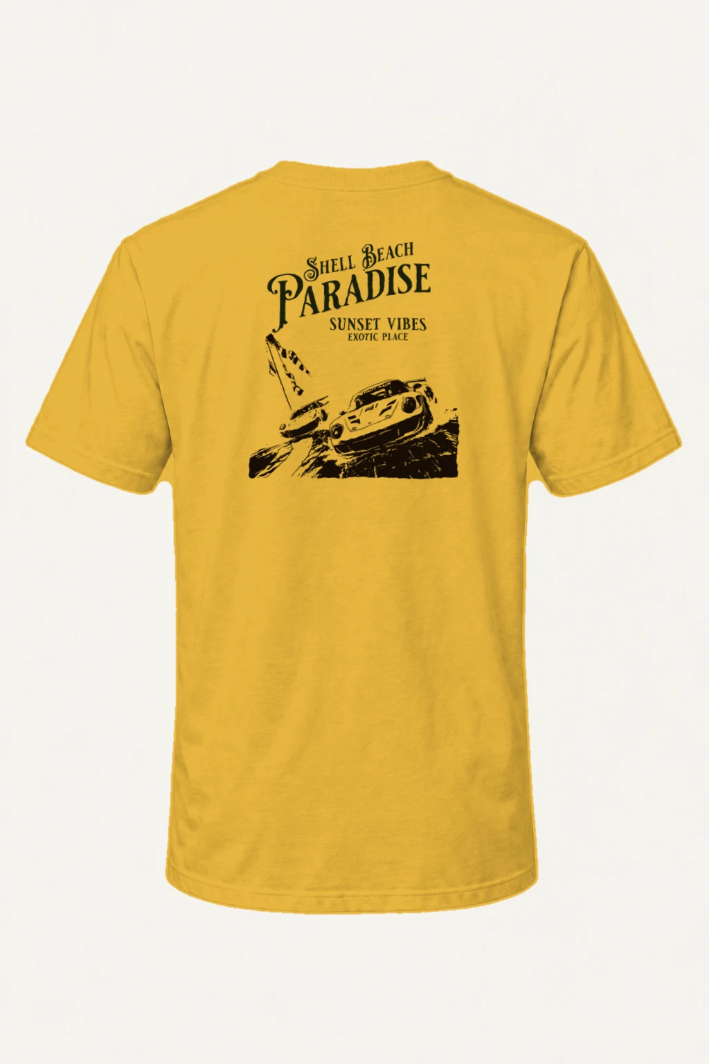 "Shell Beach Paradise" Heavyweight Unisex Crewneck T-shirt | Gildan 5000