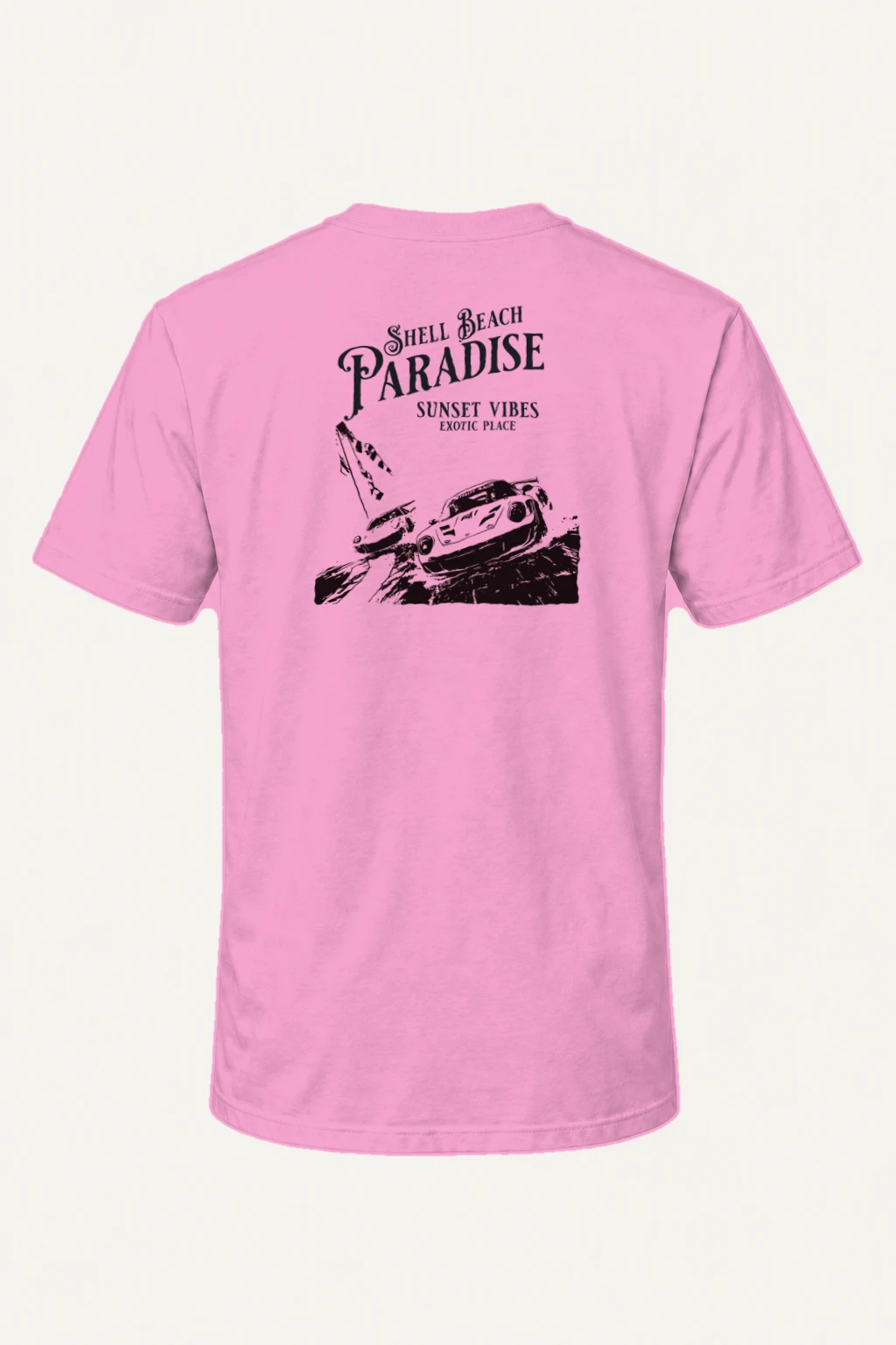 "Shell Beach Paradise" Heavyweight Unisex Crewneck T-shirt | Gildan 5000