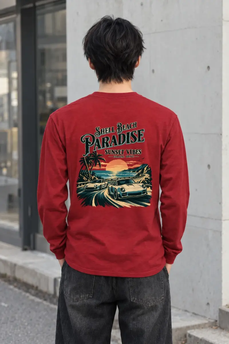 "Shell Beach Paradise" Unisex Longsleeve T-shirt
