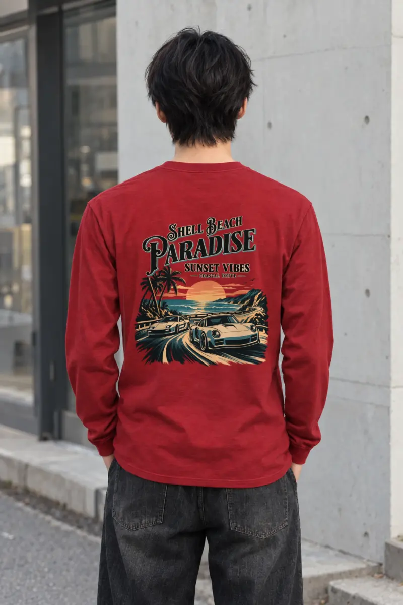 "Shell Beach Paradise" Unisex Longsleeve T-shirt