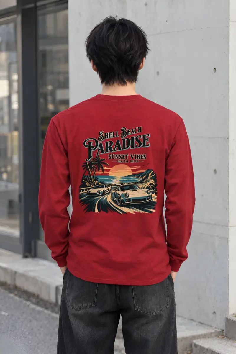 "Shell Beach Paradise" Unisex Longsleeve T-shirt