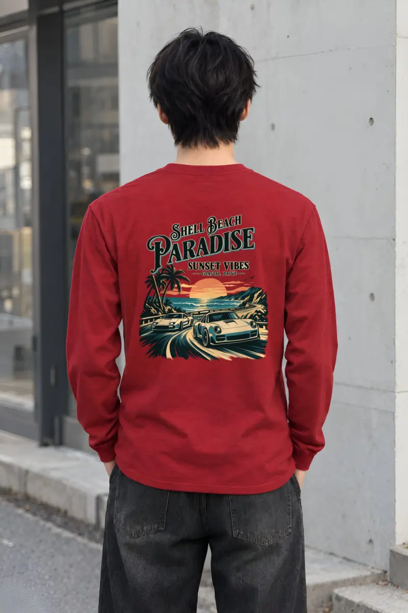 "Shell Beach Paradise" Unisex Longsleeve T-shirt
