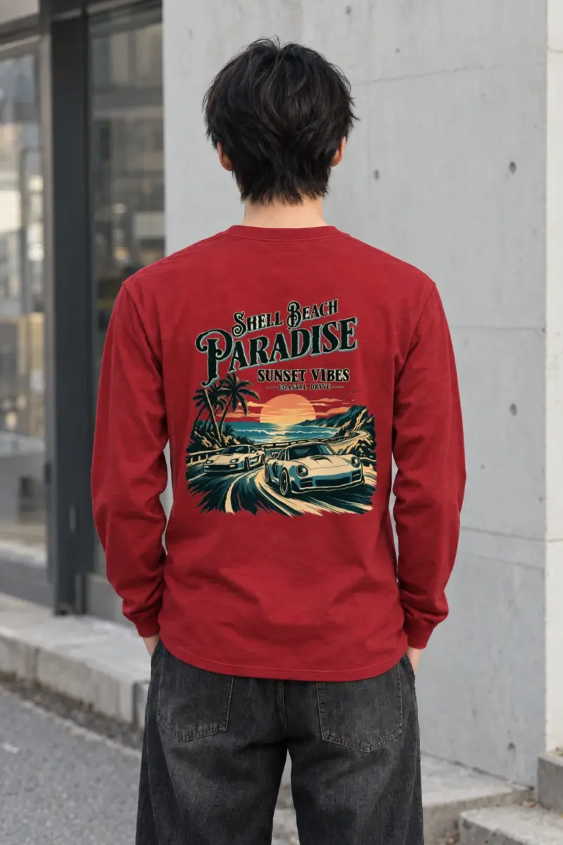 "Shell Beach Paradise" Unisex Longsleeve T-shirt