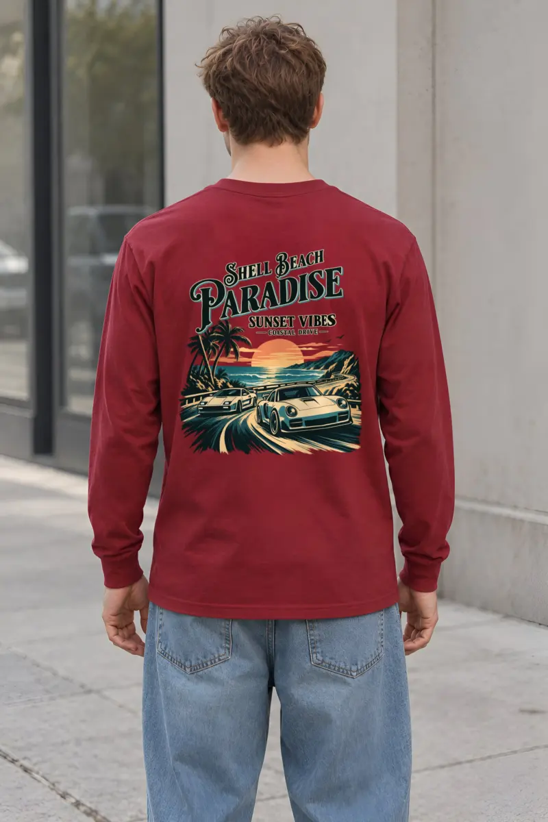 "Shell Beach Paradise" Unisex Longsleeve T-shirt