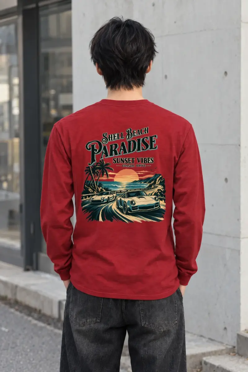 "Shell Beach Paradise" Unisex Longsleeve T-shirt