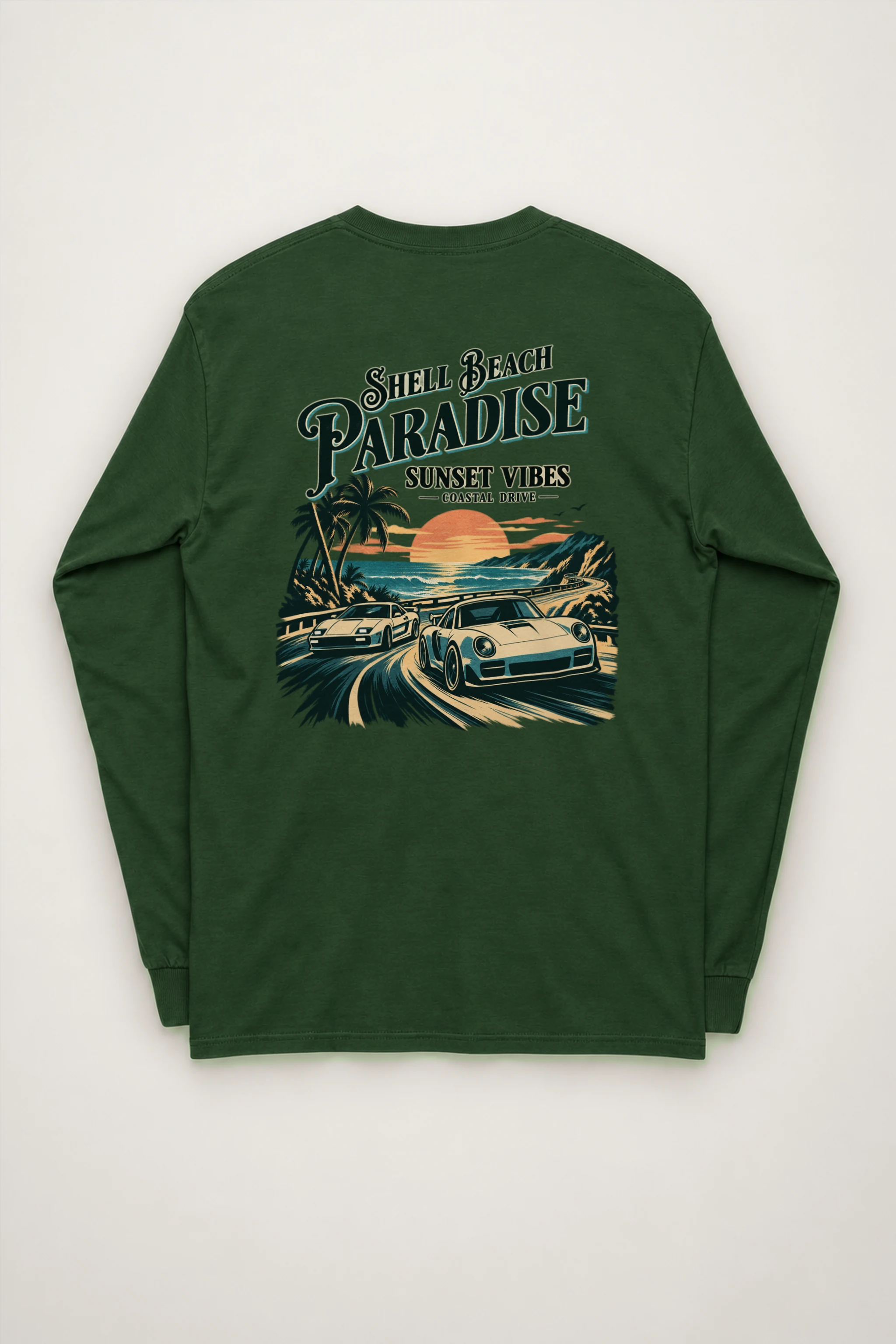"Shell Beach Paradise" Unisex Longsleeve T-shirt