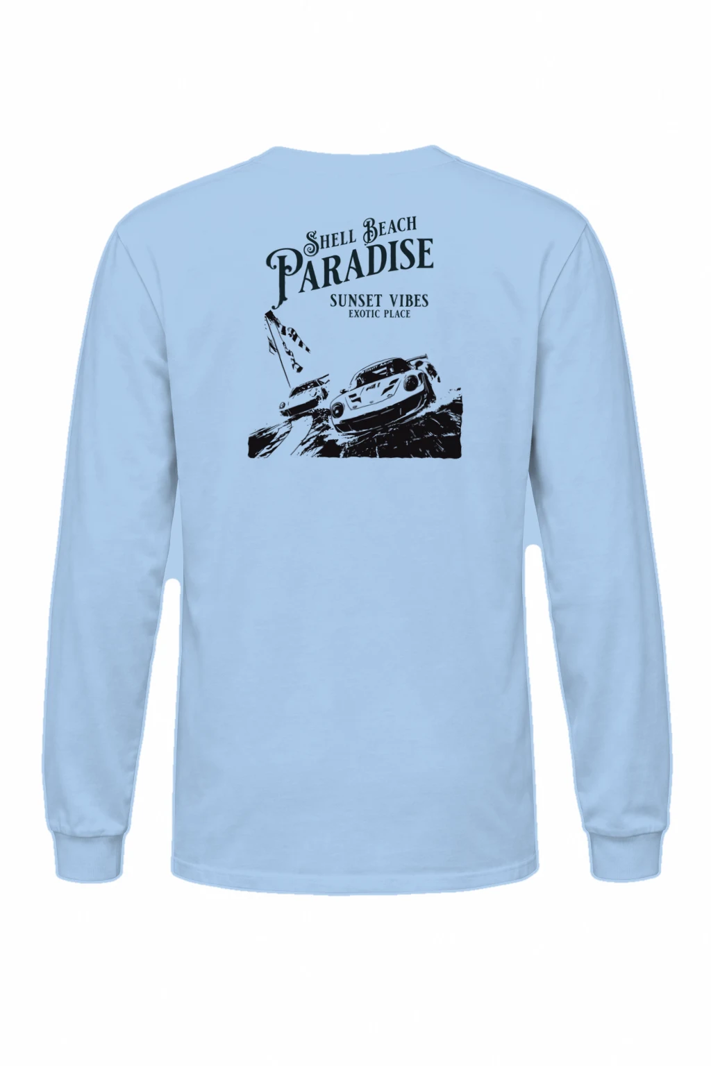 "Shell Beach Paradise" Unisex Longsleeve T-shirt | Gildan 2400