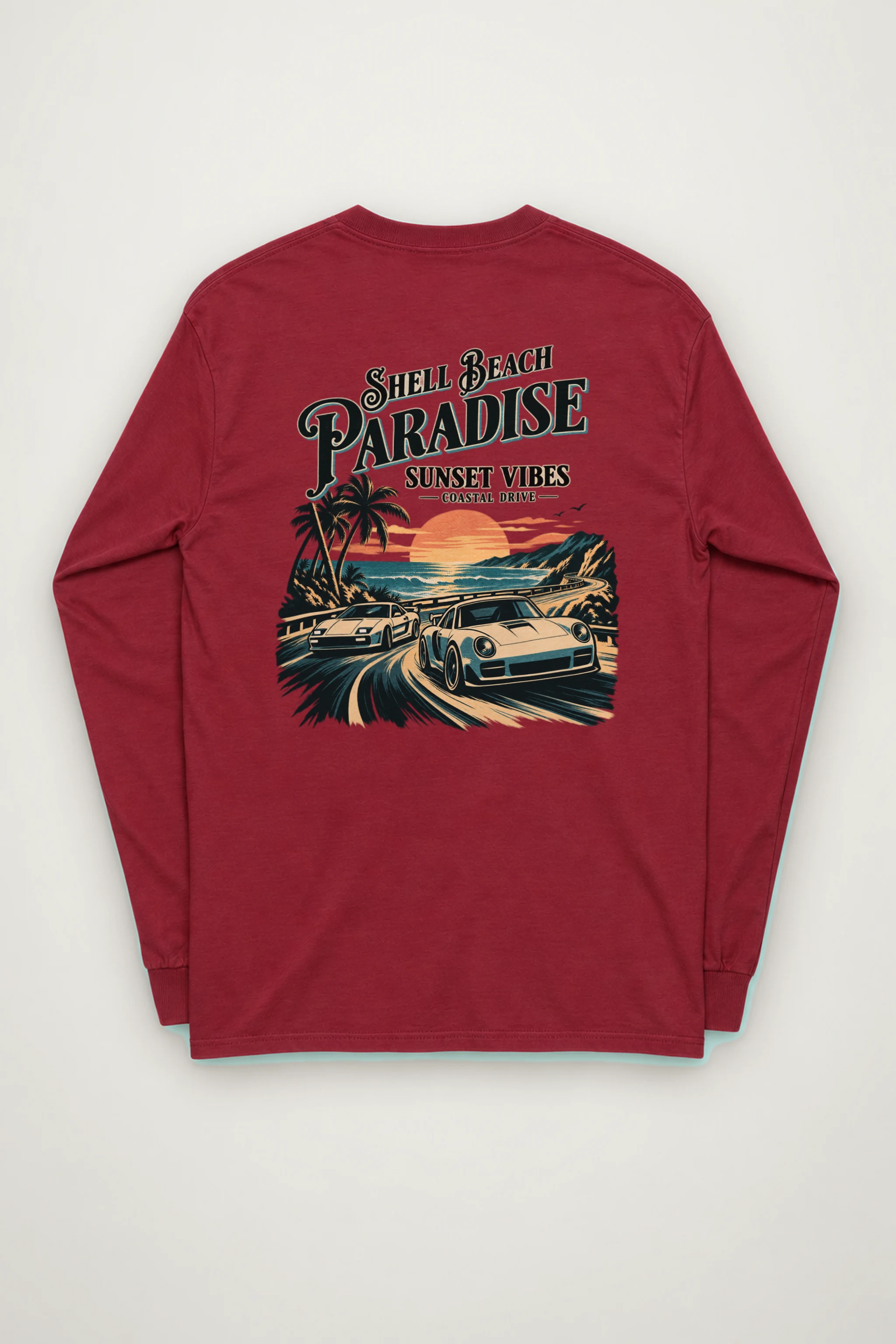 "Shell Beach Paradise" Unisex Longsleeve T-shirt