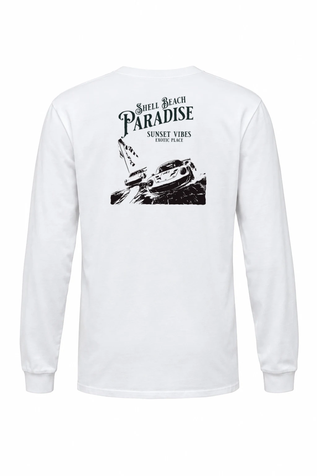 "Shell Beach Paradise" Unisex Longsleeve T-shirt | Gildan 2400