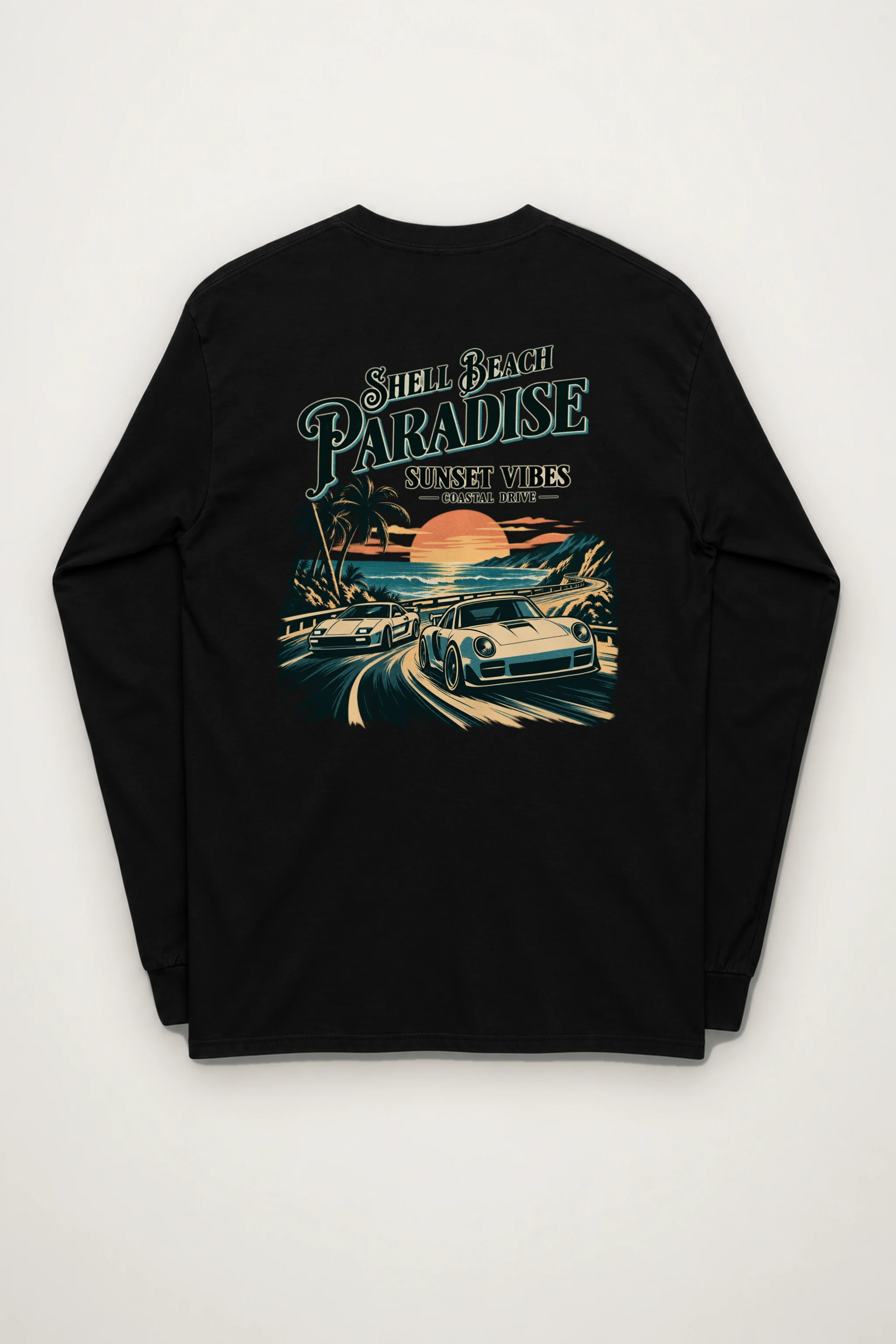 "Shell Beach Paradise" Unisex Longsleeve T-shirt