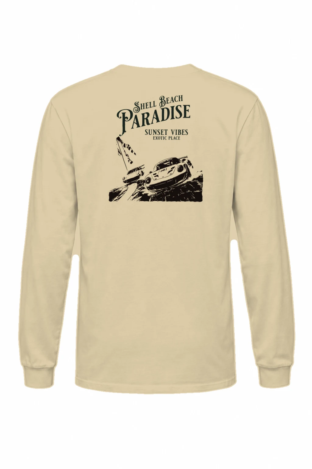 "Shell Beach Paradise" Unisex Longsleeve T-shirt | Gildan 2400