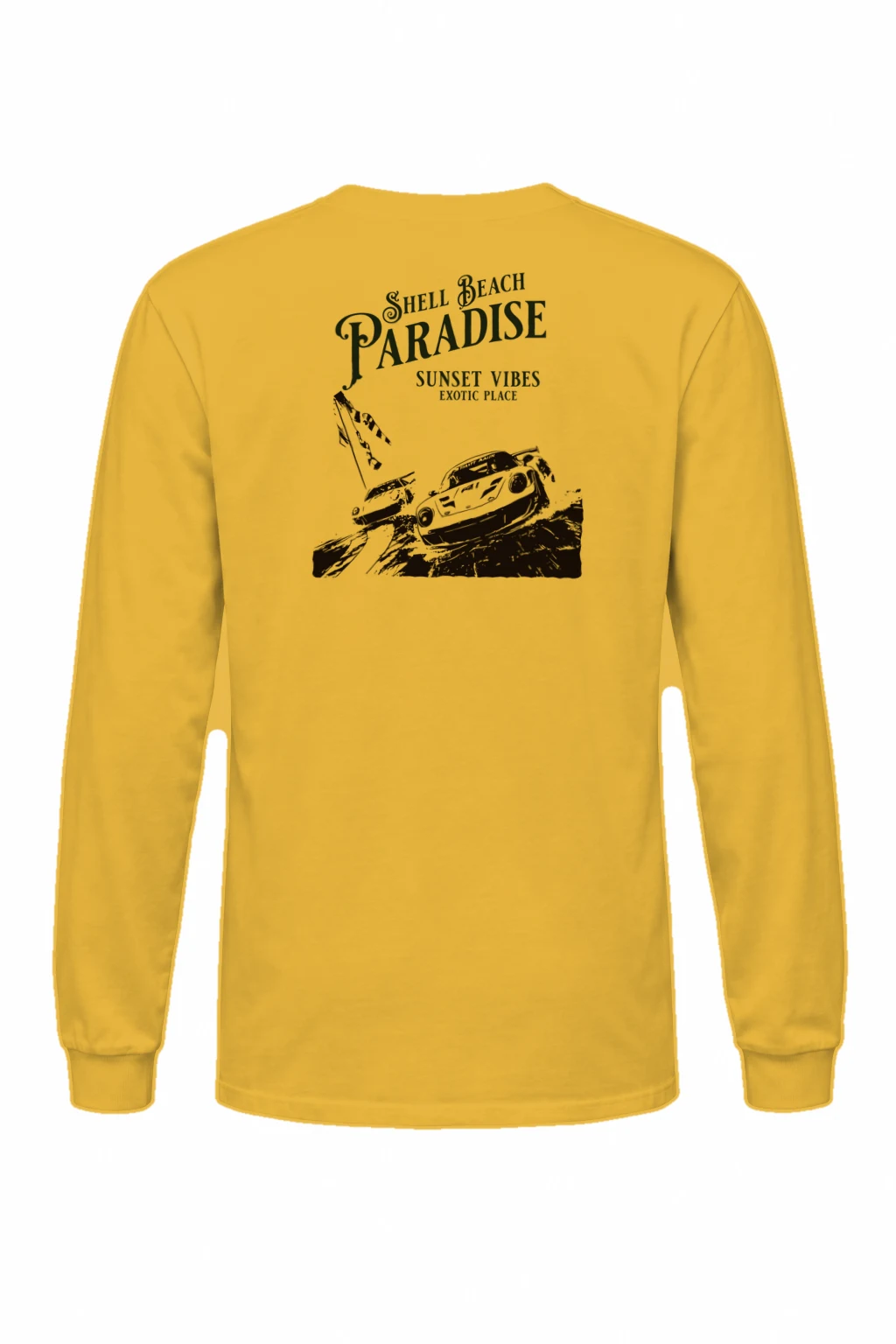 "Shell Beach Paradise" Unisex Longsleeve T-shirt | Gildan 2400
