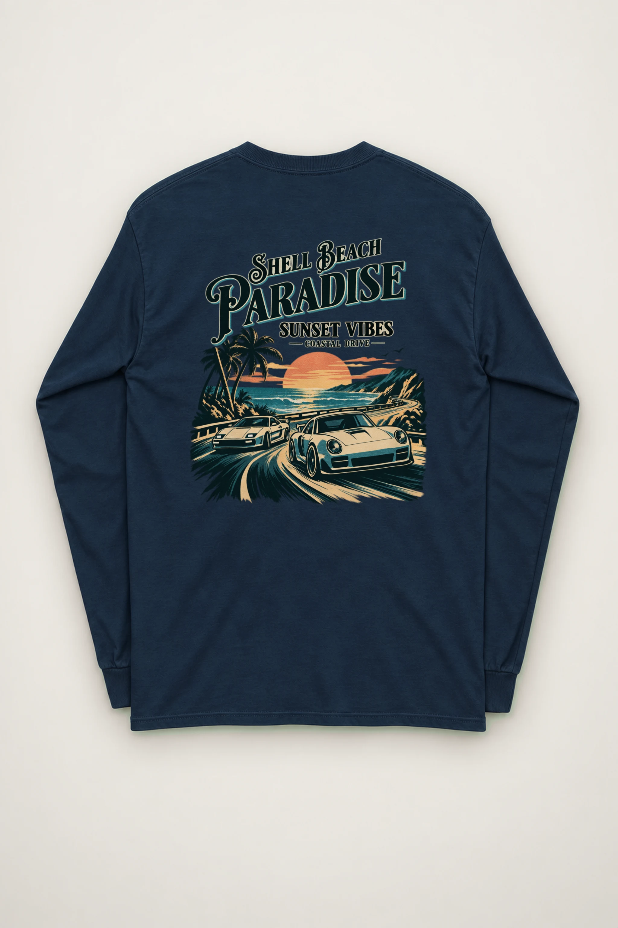 "Shell Beach Paradise" Unisex Longsleeve T-shirt