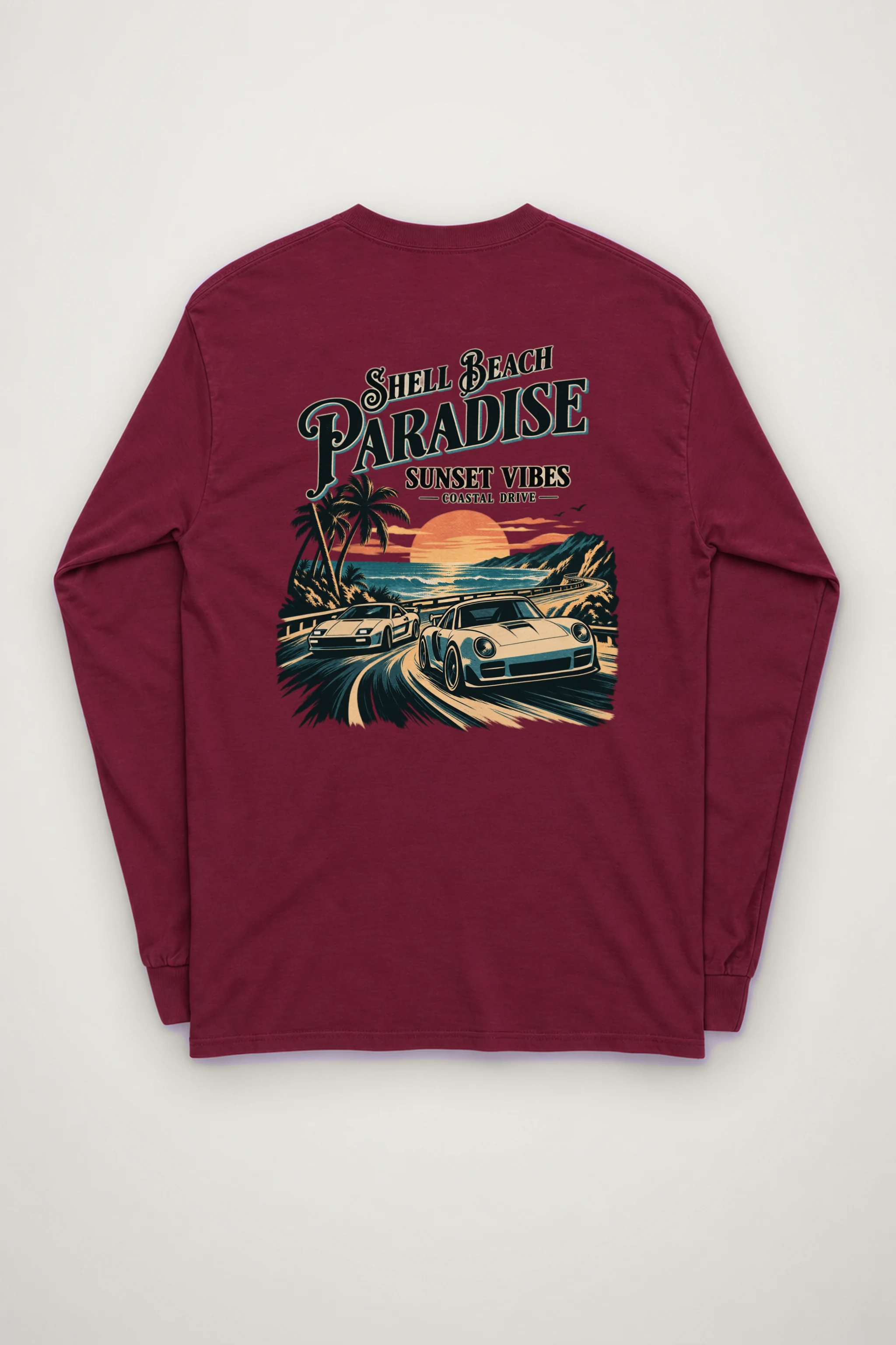 "Shell Beach Paradise" Unisex Longsleeve T-shirt