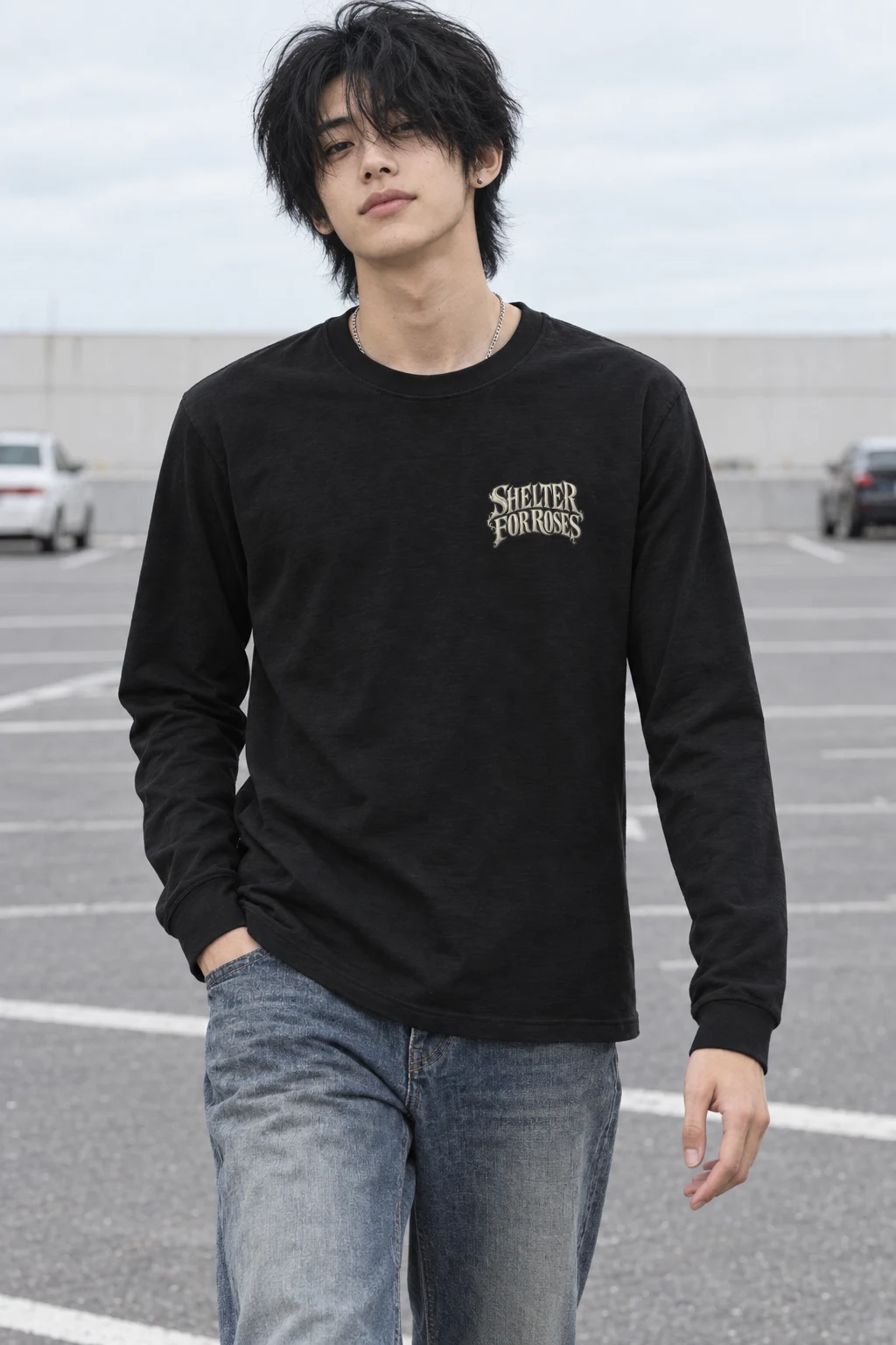 "Shelter For Roses" Unisex Longsleeve T-shirt