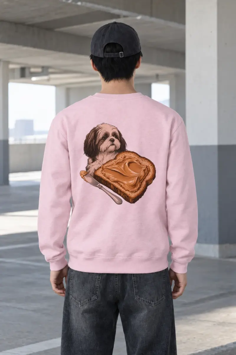 "Shih Tzu Toast" Heavy Blend Unisex Crewneck Sweatshirt
