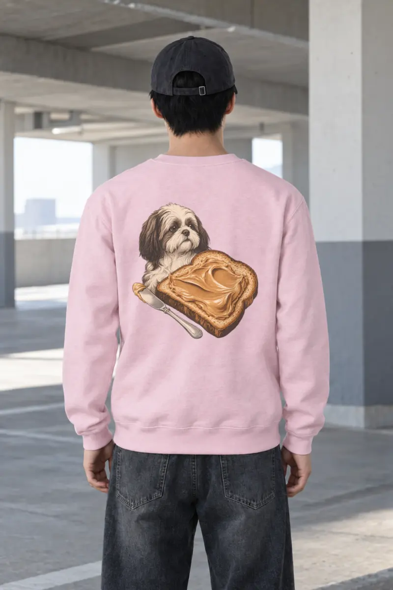"Shih Tzu Toast" Heavy Blend Unisex Crewneck Sweatshirt
