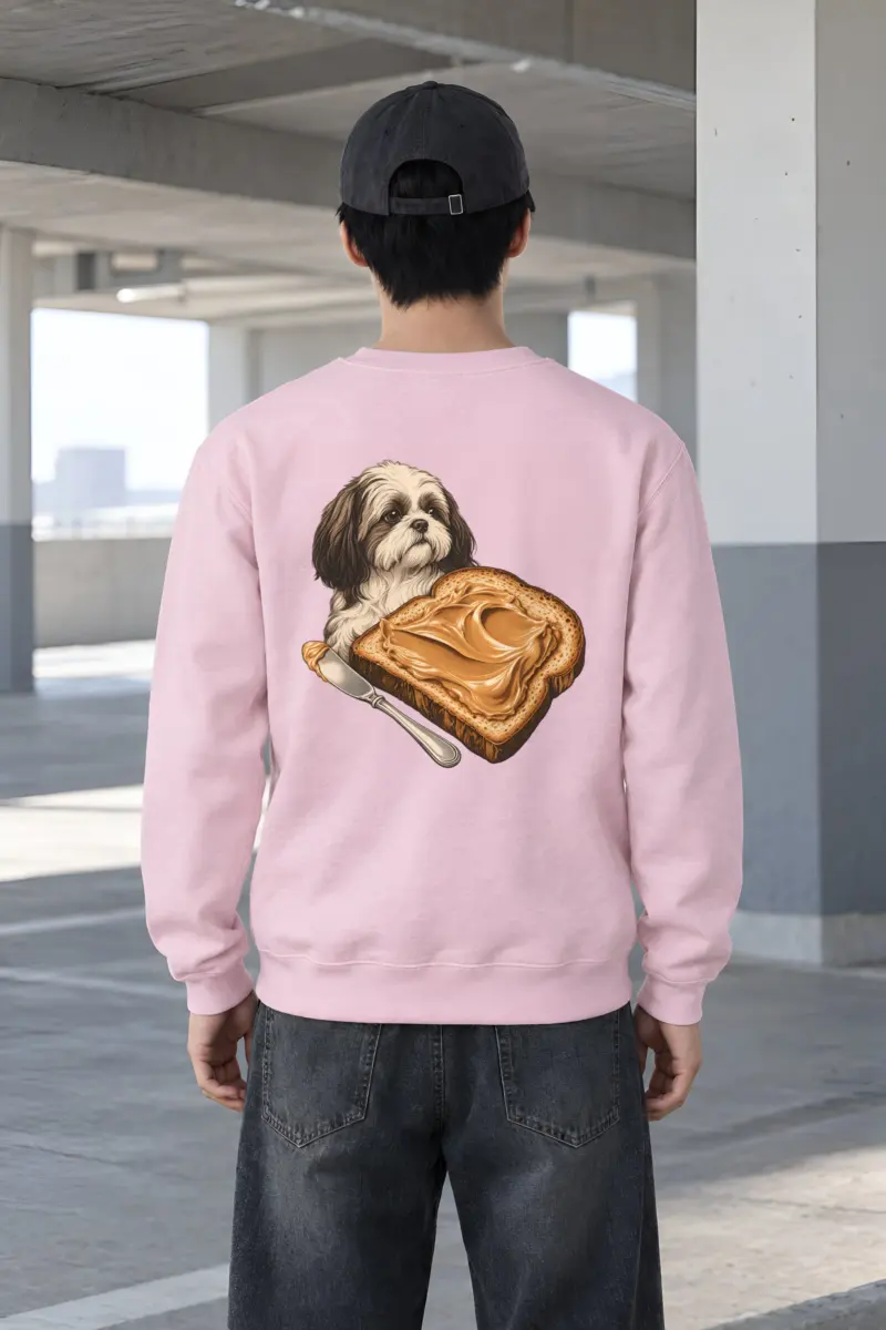 "Shih Tzu Toast" Heavy Blend Unisex Crewneck Sweatshirt