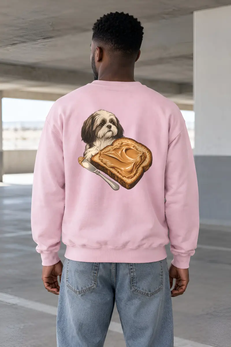"Shih Tzu Toast" Heavy Blend Unisex Crewneck Sweatshirt