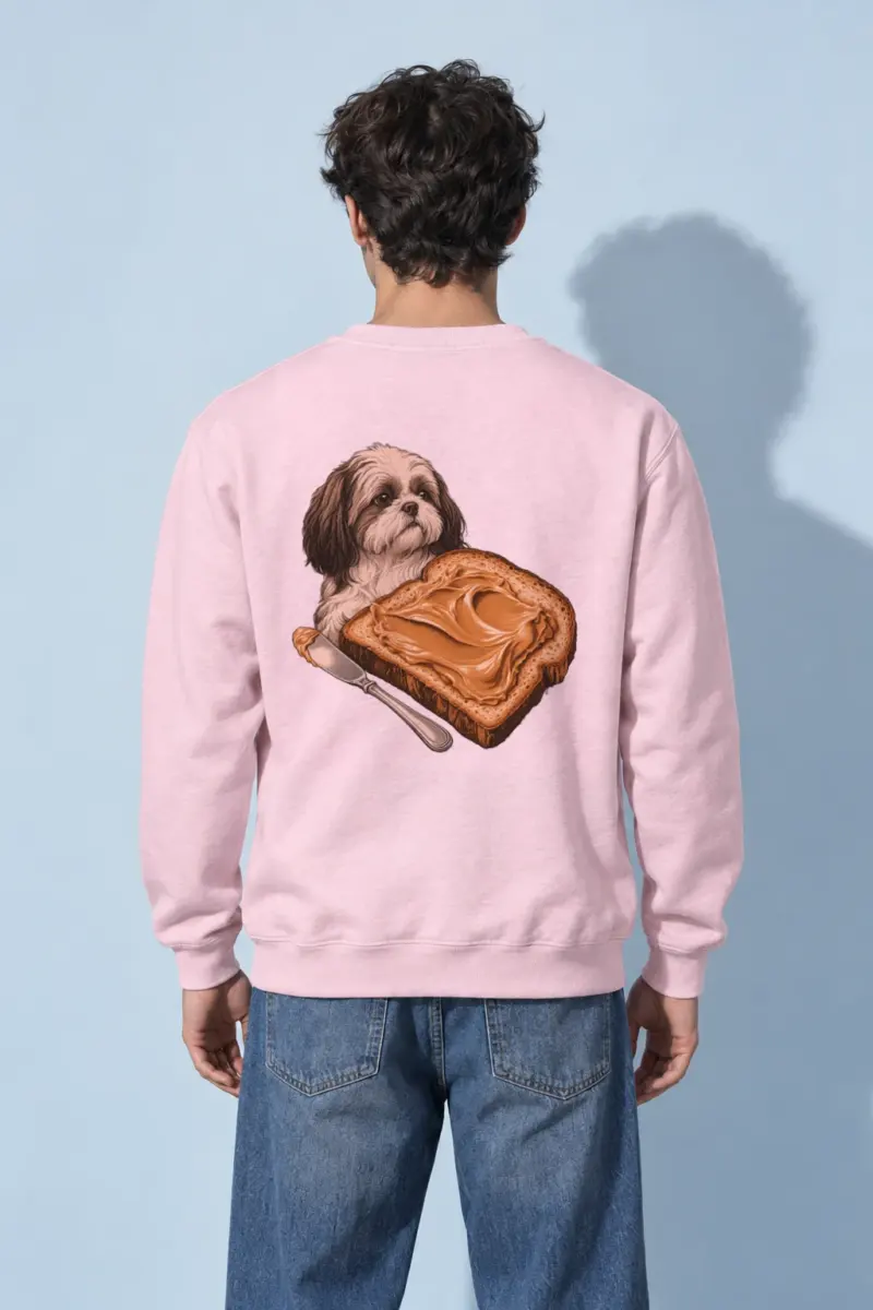 "Shih Tzu Toast" Heavy Blend Unisex Crewneck Sweatshirt | Gildan 18000