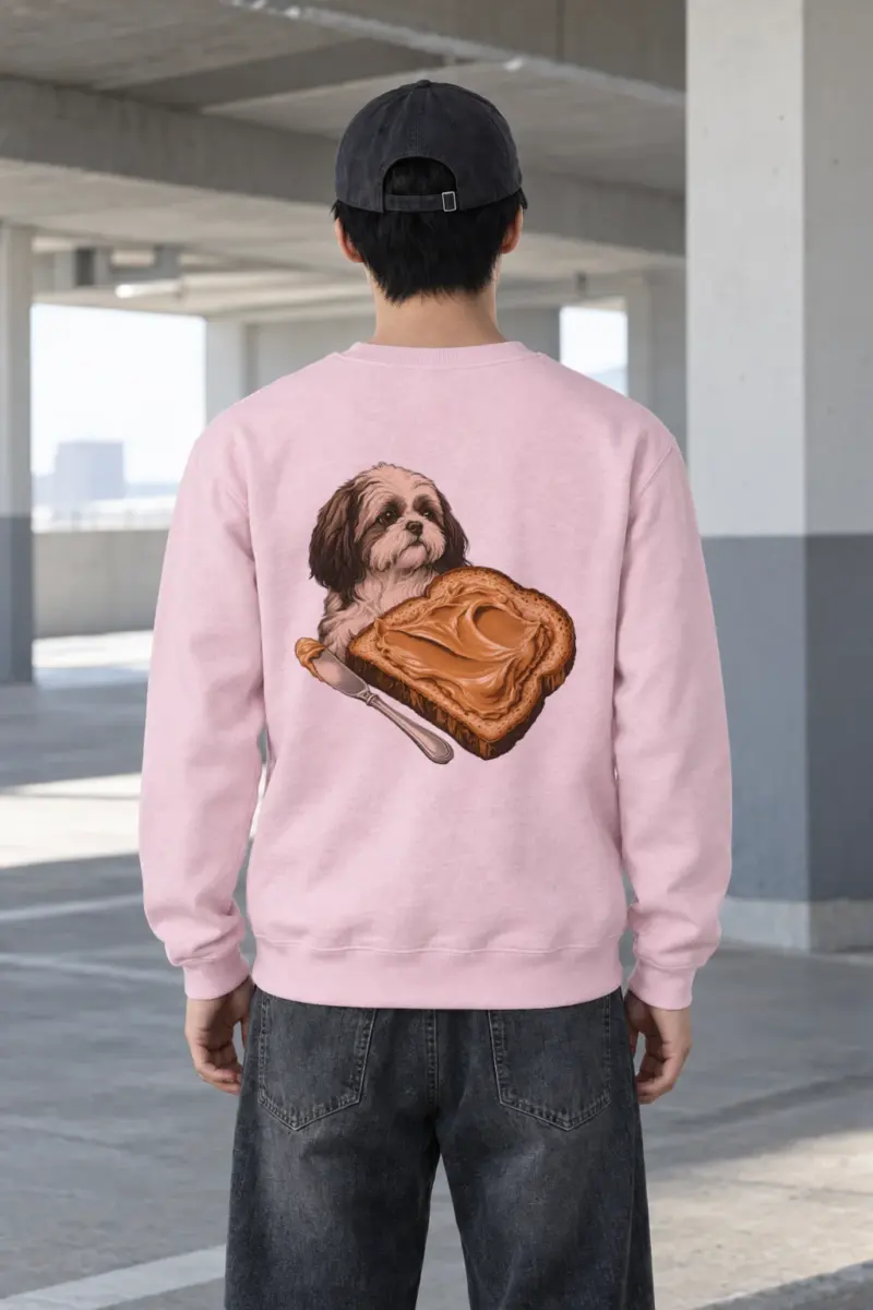 "Shih Tzu Toast" Heavy Blend Unisex Crewneck Sweatshirt