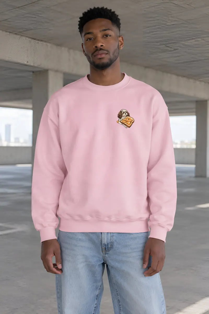 "Shih Tzu Toast" Heavy Blend Unisex Crewneck Sweatshirt